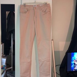 Light pink skinny jeans